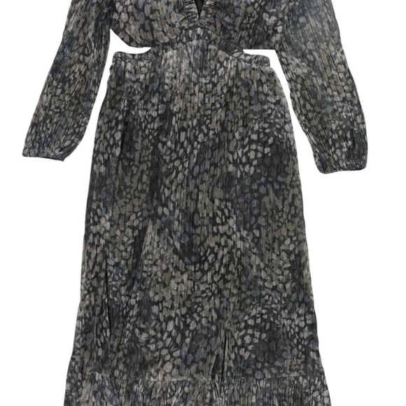 Guess Black and Brown Patterned Maxi Dress - Picture 5 of 5